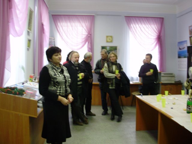 Вручение звания академика РАН В.Д.Бернадскому, автору портрета